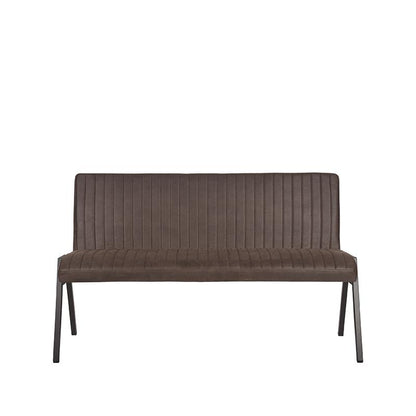 LABEL51 Dining bench Matz - Anthracite - Microfiber - 145 cm