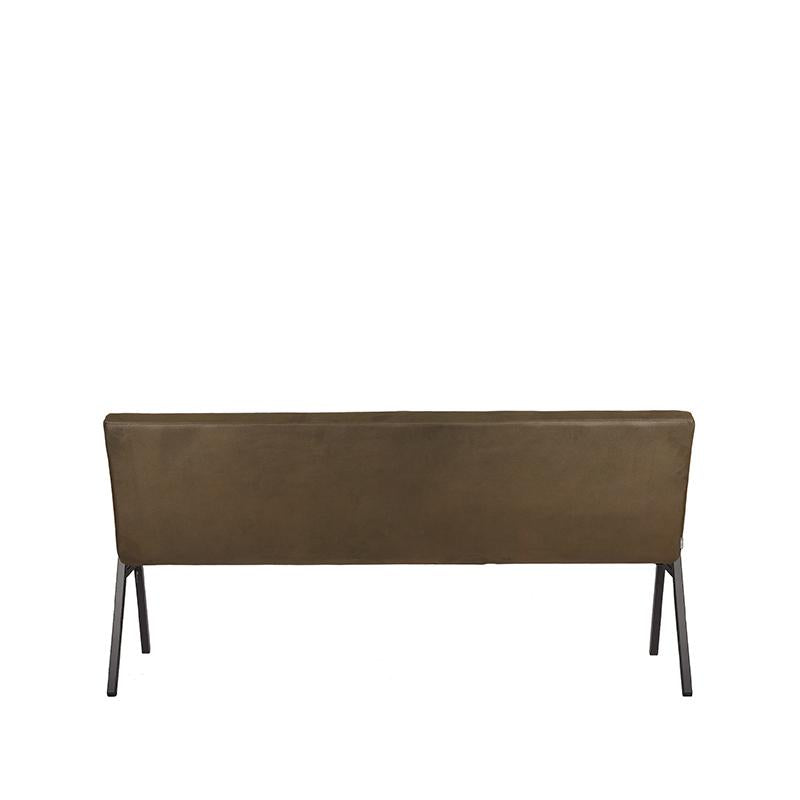 label51 dining bench matz - army green - microfiber - 175 cm