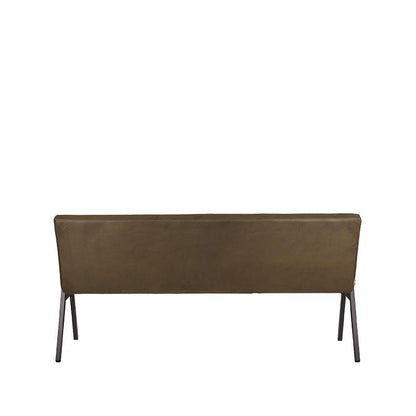 LABEL51 Dining bench Matz - Army green - Microfiber - 175 cm