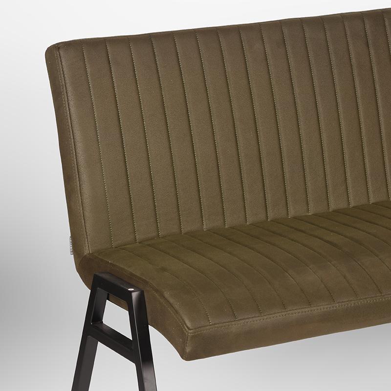 label51 dining bench matz - army green - microfiber - 175 cm