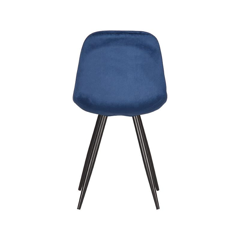 label51 capri dining chair - blue - velvet