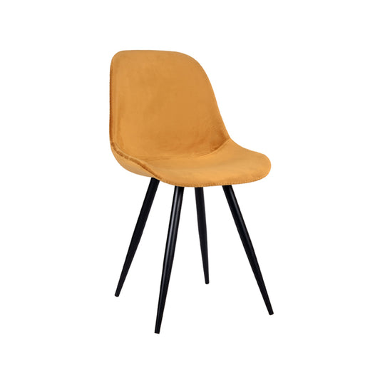 LABEL51 Capri dining chair - Ochre - Velvet