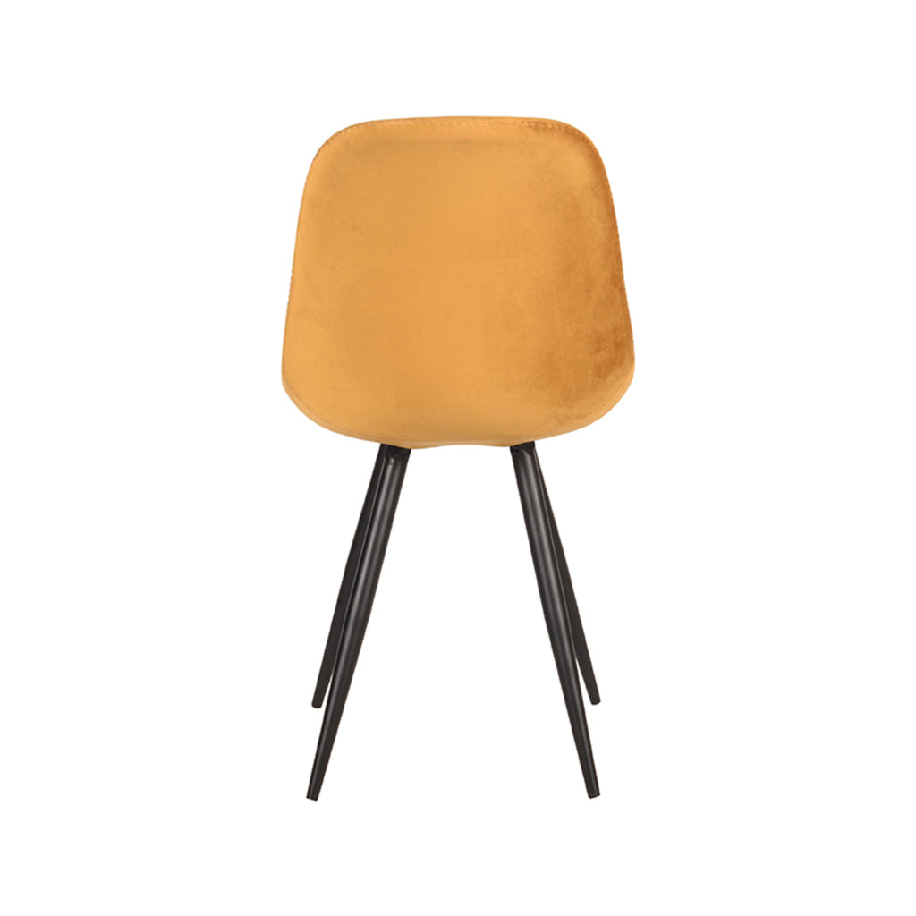 label51 capri dining chair - ochre - velvet