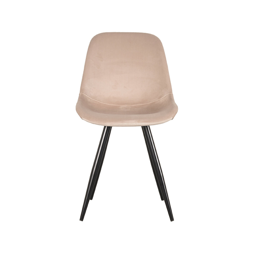 label51 capri dining chair - sand - velvet