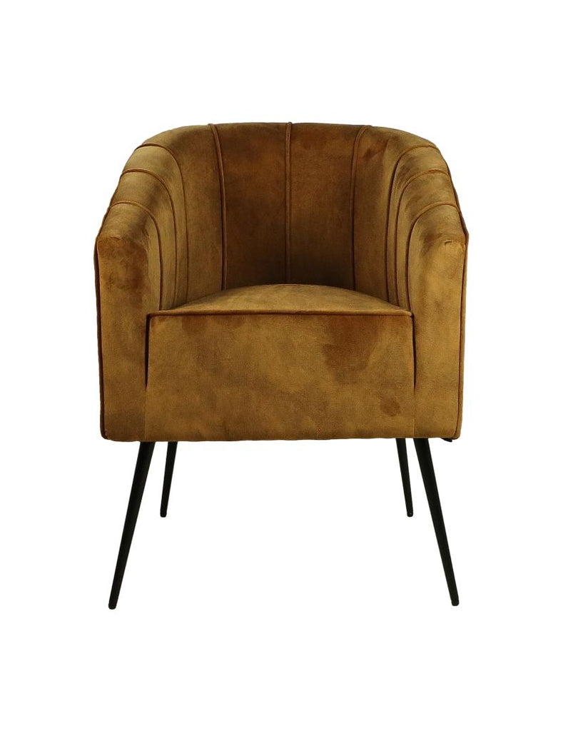 dining room chair chester - 60x63x83 - gold - adore 14