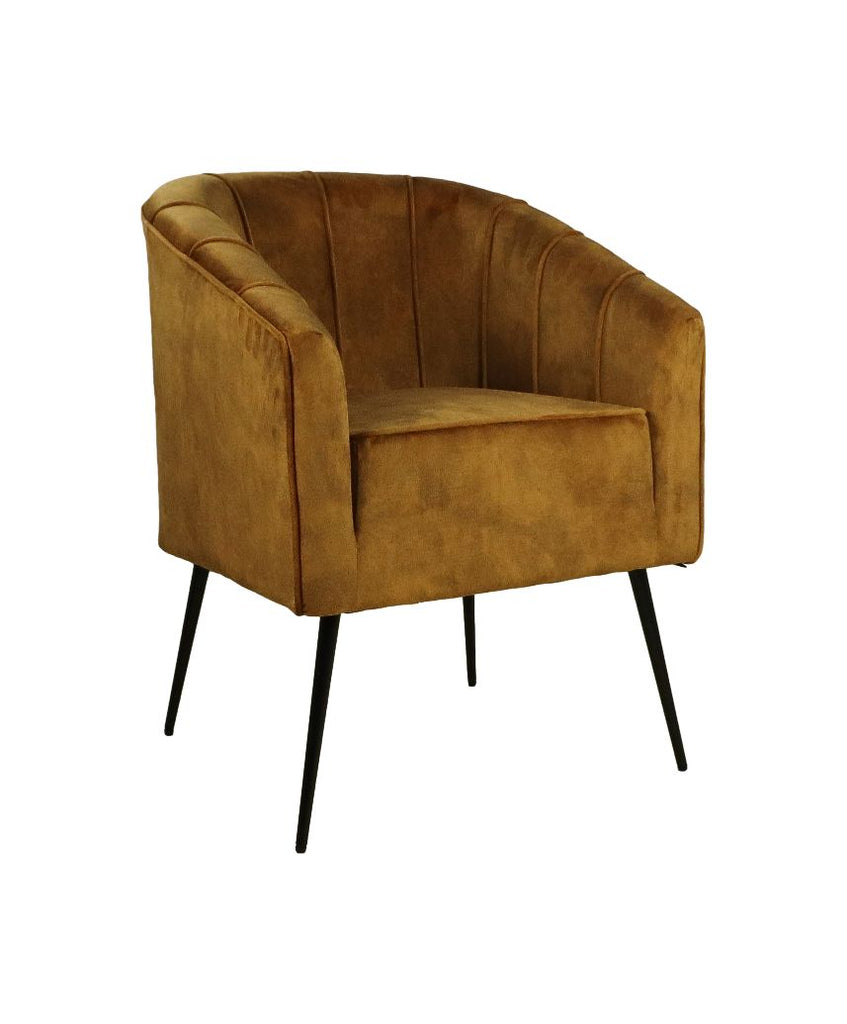 dining room chair chester - 60x63x83 - gold - adore 14