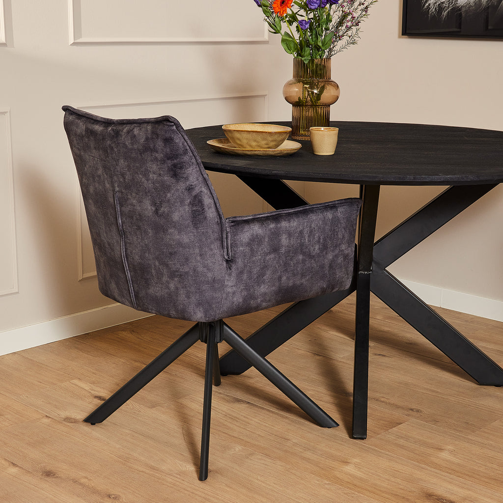 dining chair dani | velvet anthracite