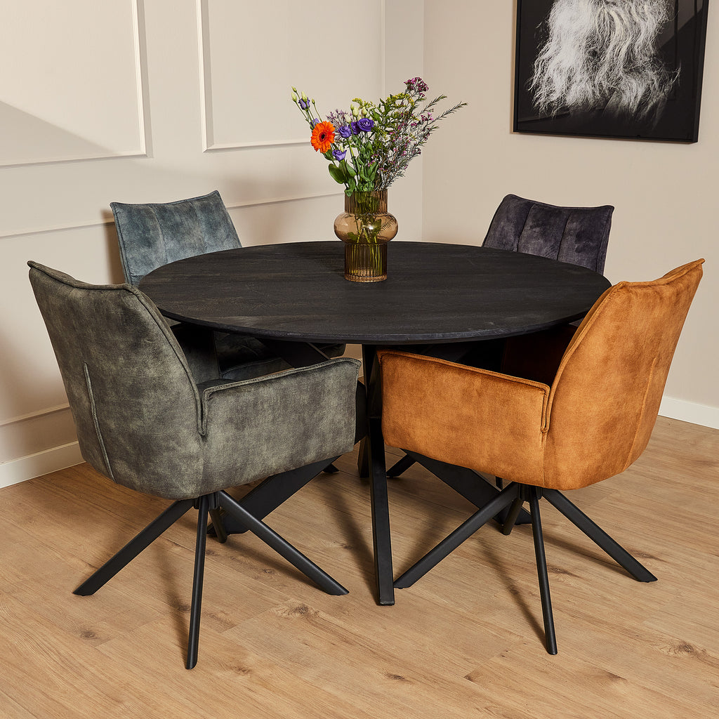 dining chair dani | velvet anthracite