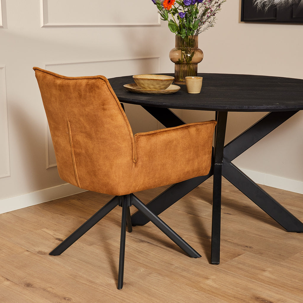 dining chair dani | velvet gold