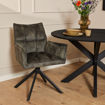 Dining chair Dani | Velvet Hunter Green