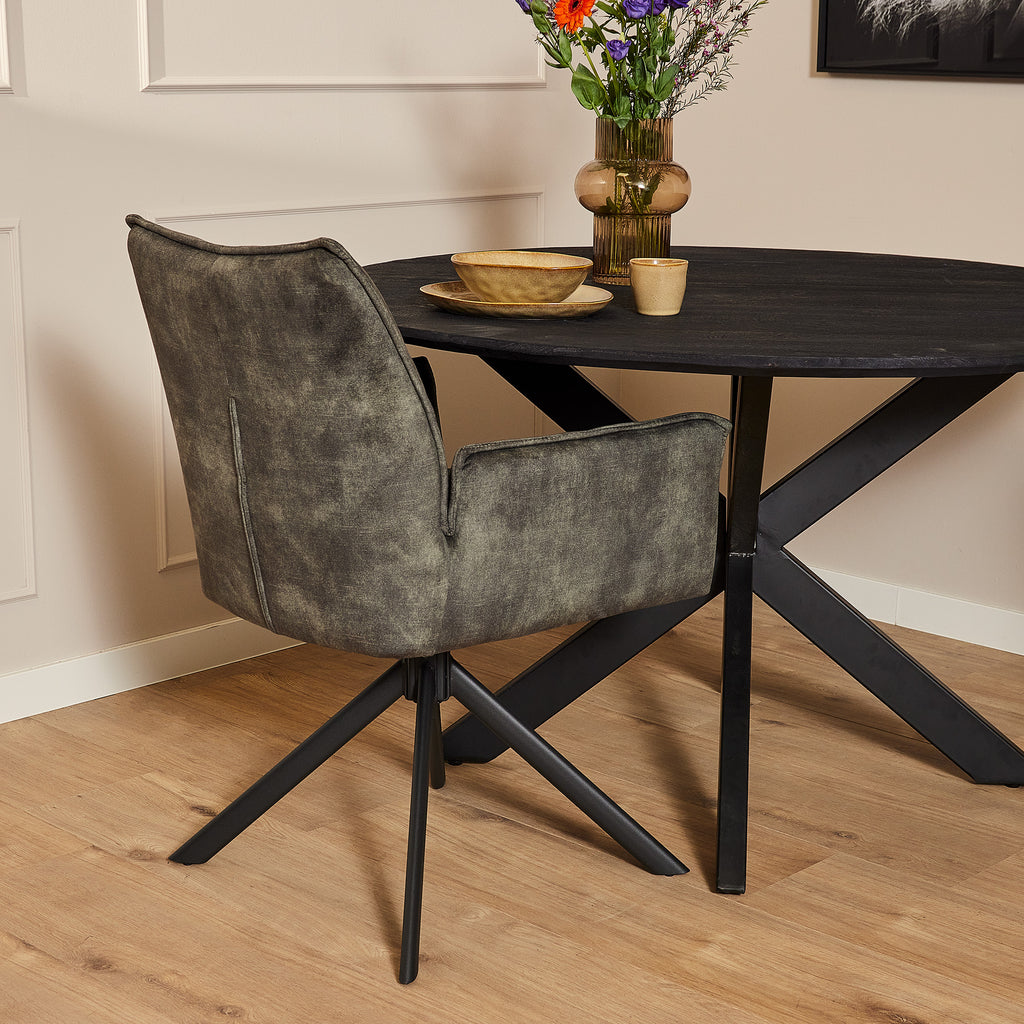 dining chair dani | velvet hunter green