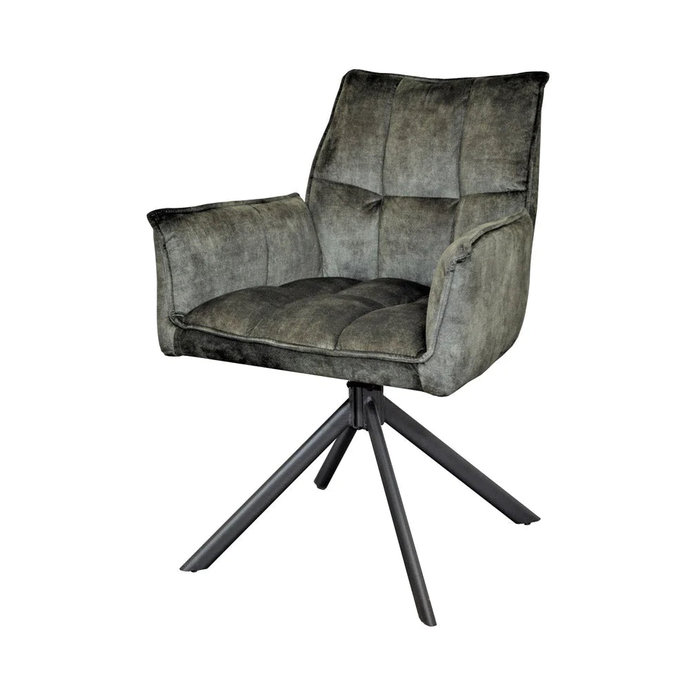 dining chair dani | velvet hunter green