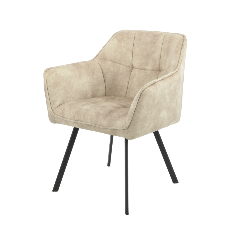 dining chair emma | velvet taupe