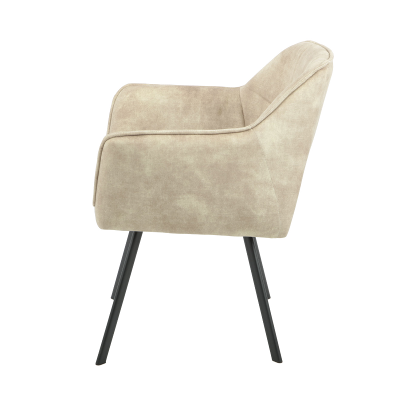 dining chair emma | velvet taupe