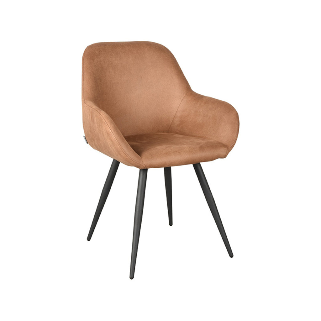 label51 dining chair fender - cognac - microfiber