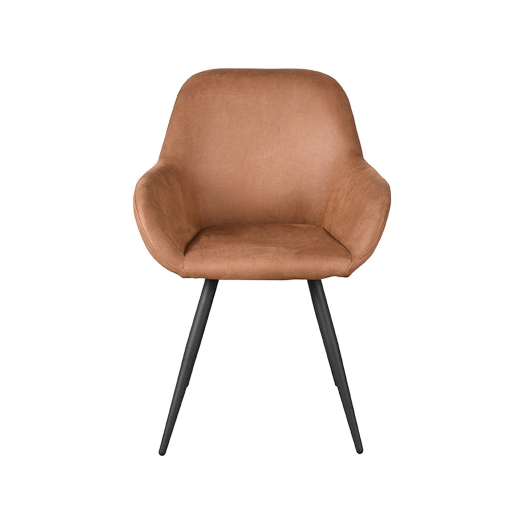 label51 dining chair fender - cognac - microfiber