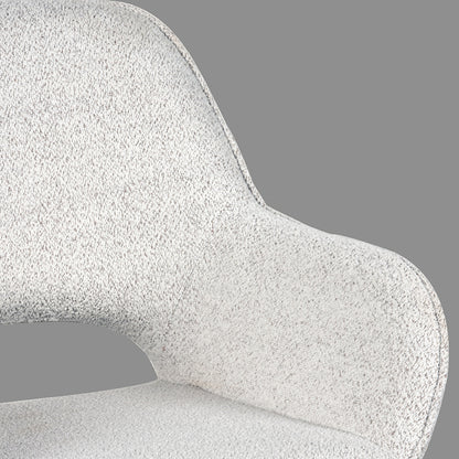 LABEL51 Dining chair Fer - Cream - Boucle