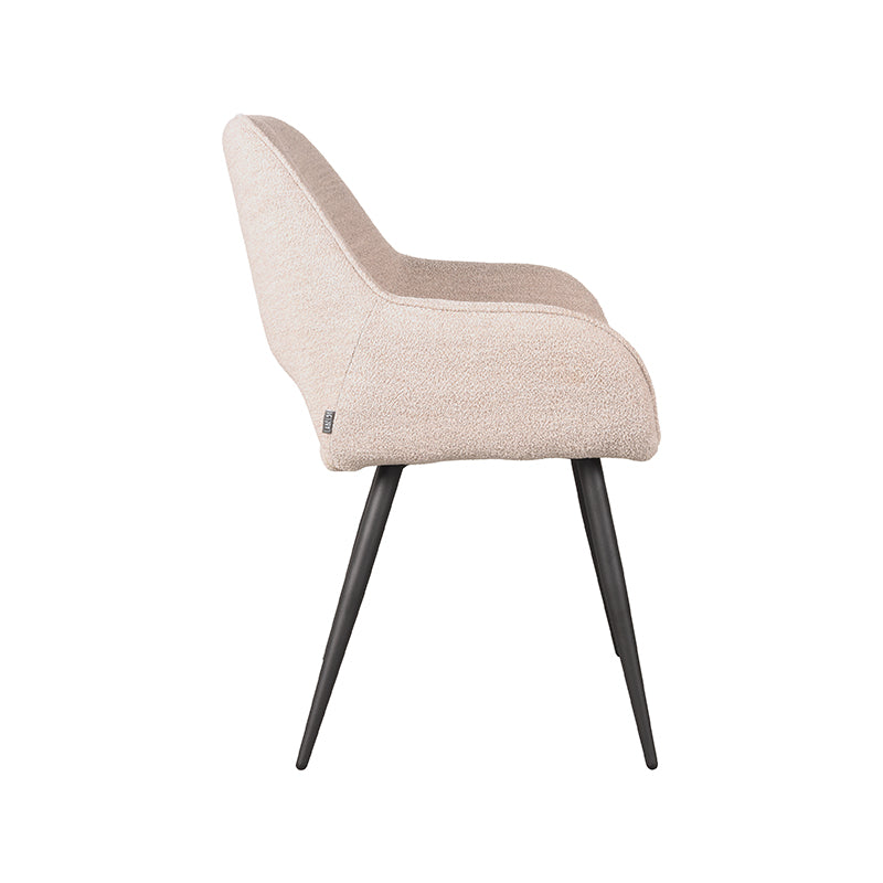 label51 dining chair fer - natural - boucle