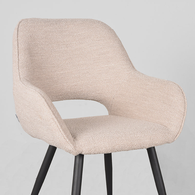 label51 dining chair fer - natural - boucle