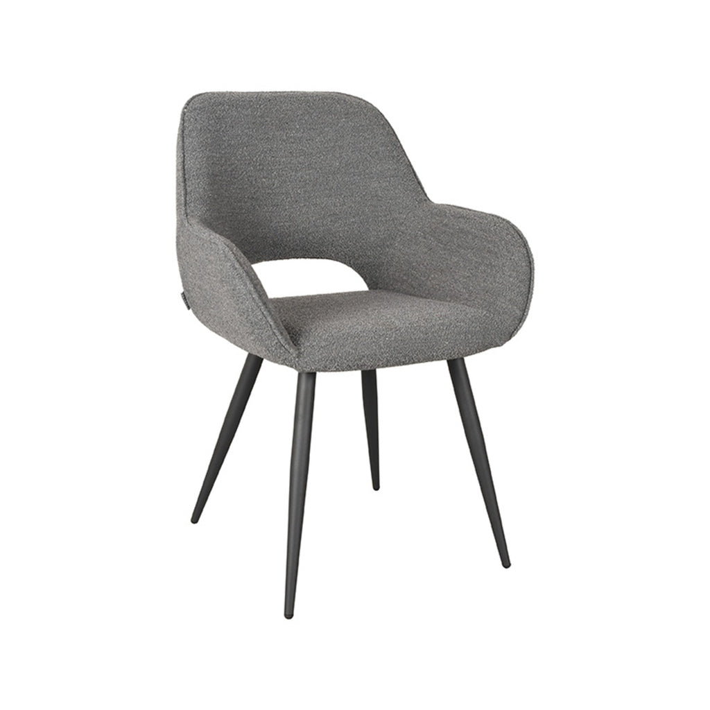 label51 dining chair fer - grey - boucle