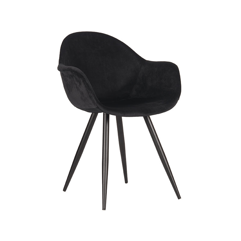 label51 dining chair forli - black - velvet