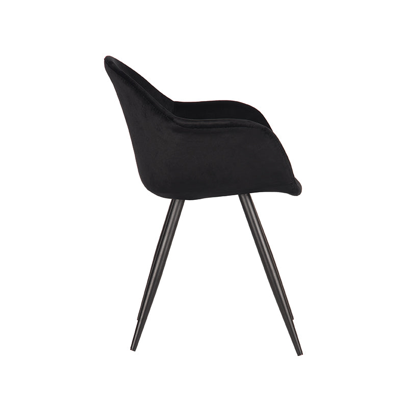 label51 dining chair forli - black - velvet