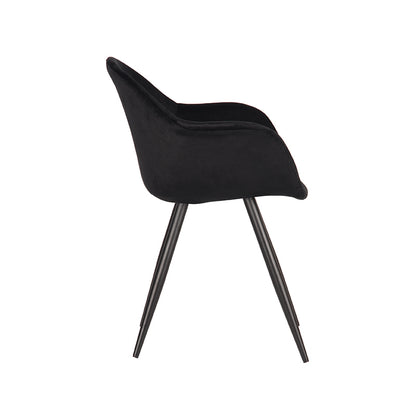 LABEL51 Dining chair Forli - Black - Velvet