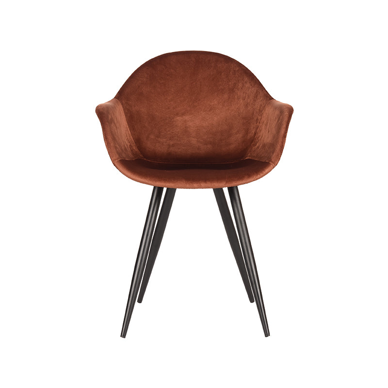 label51 dining chair forli - rust - velvet