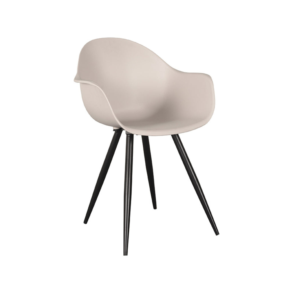 label51 dining chair luca - sand - plastic