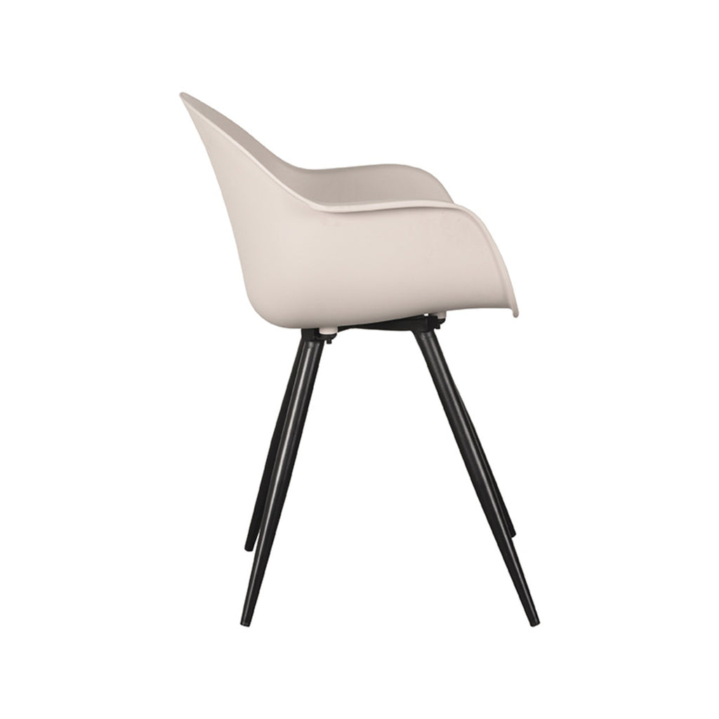 label51 dining chair luca - sand - plastic