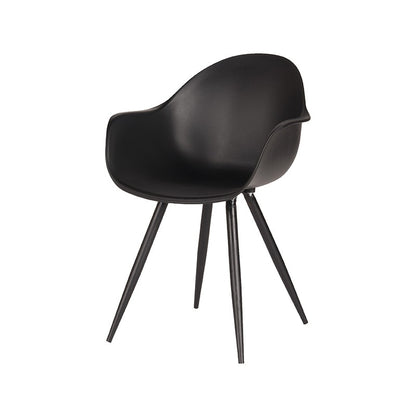 LABEL51 Dining chair Luca - Black - Plastic