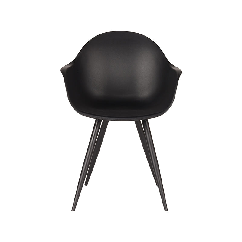 label51 dining chair luca - black - plastic