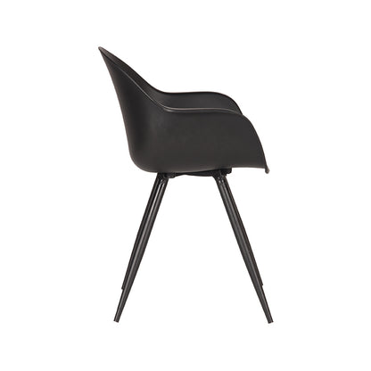 LABEL51 Dining chair Luca - Black - Plastic