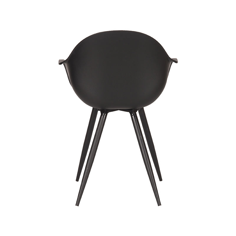 label51 dining chair luca - black - plastic