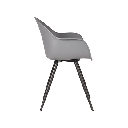 LABEL51 Dining chair Luca - Anthracite - Plastic