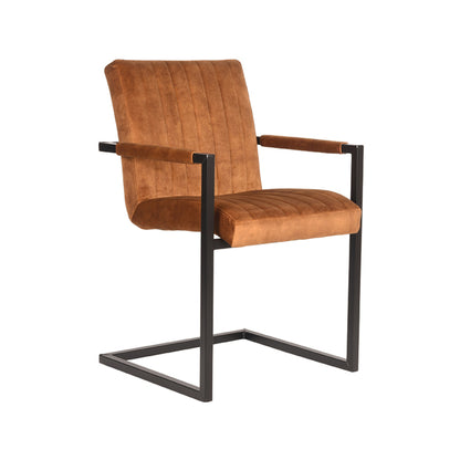 LABEL51 Dining chair Milo - Ochre - Velvet