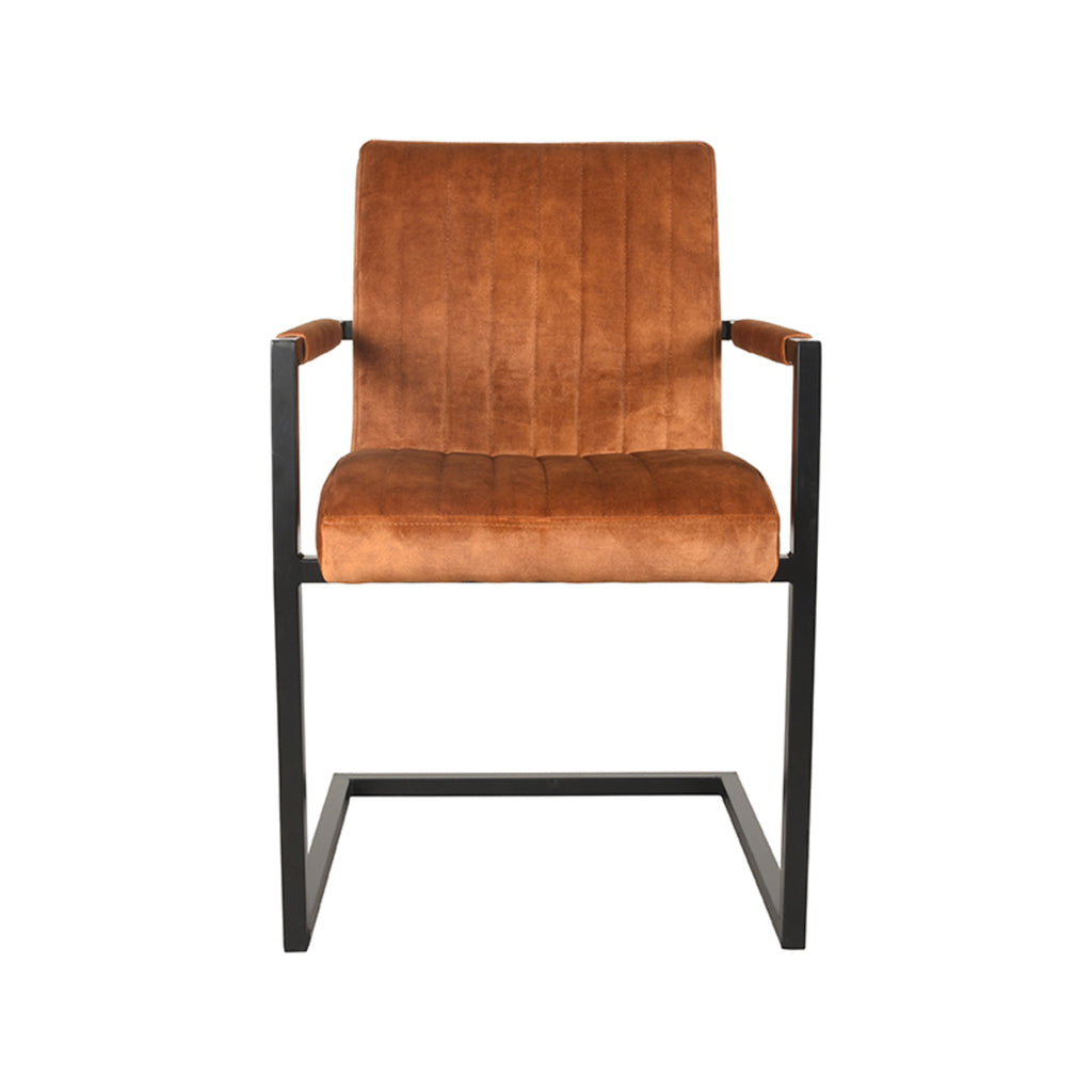 label51 dining chair milo - ochre - velvet