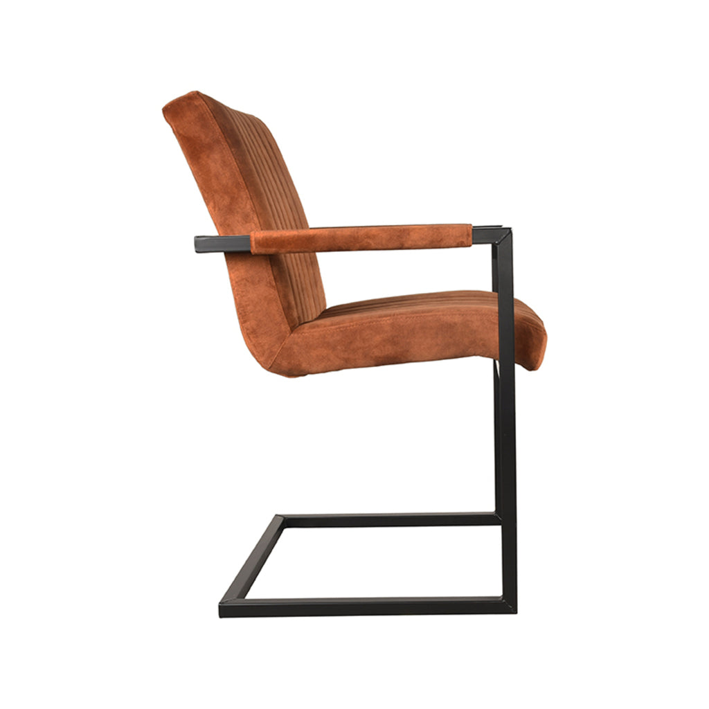 label51 dining chair milo - ochre - velvet