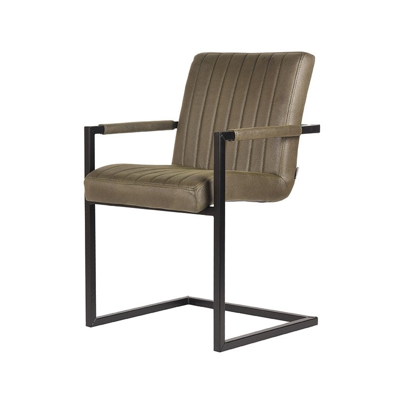 label51 dining chair milo - army green - microfiber