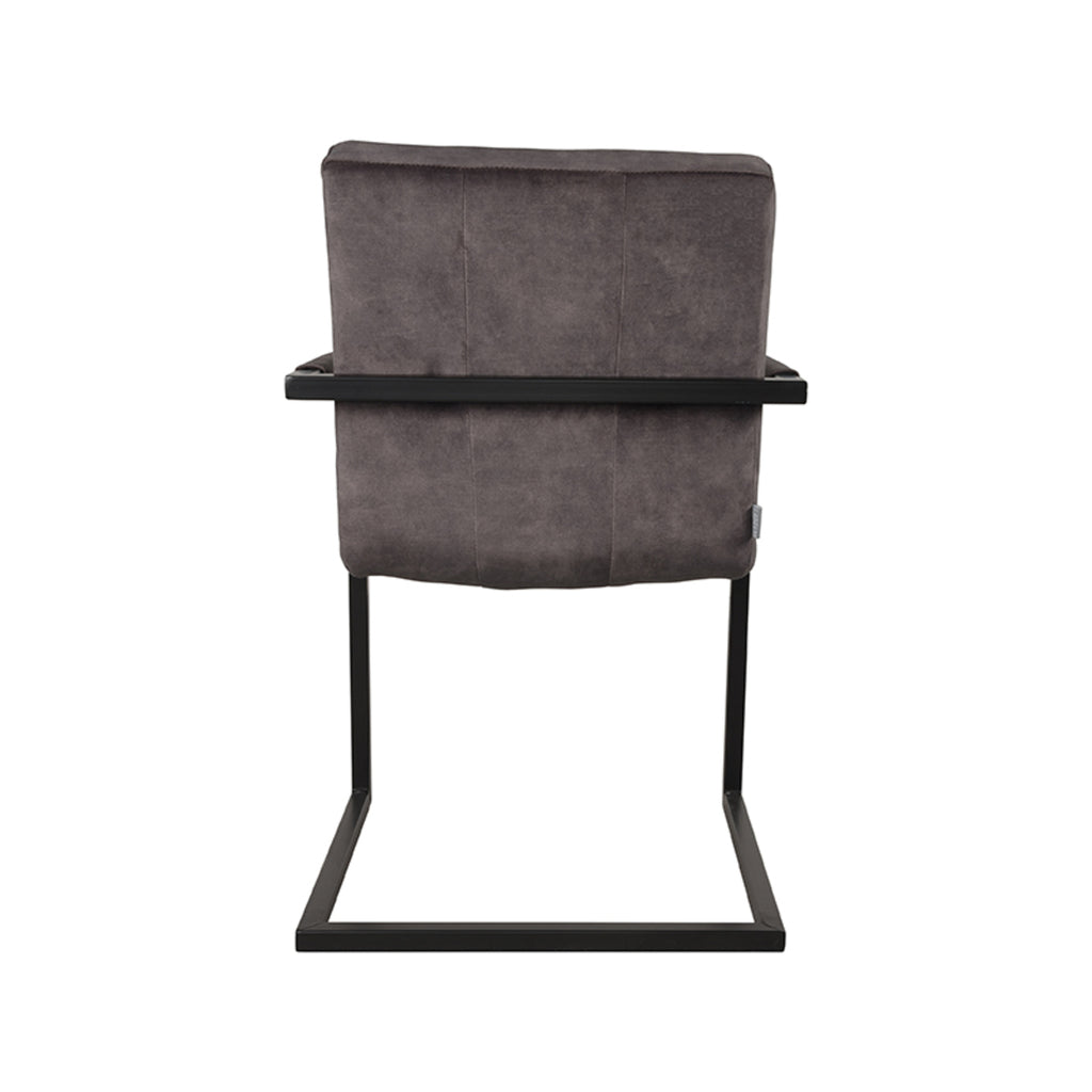 label51 dining chair milo - anthracite - velvet