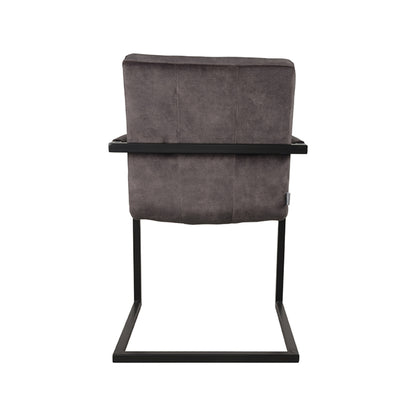 LABEL51 Dining chair Milo - Anthracite - Velvet