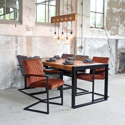 LABEL51 Dining chair Milo - Anthracite - Velvet