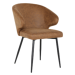 dining chair pete - micro leather cognac