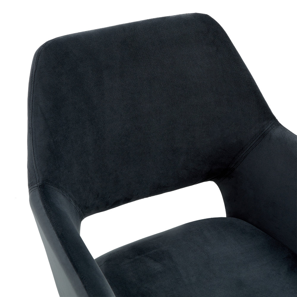 dining room chair tess velvet anthracite (only per 2)