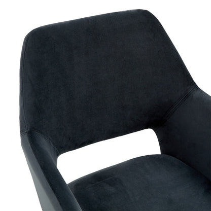 Dining room chair Tess Velvet Anthracite (only per 2)