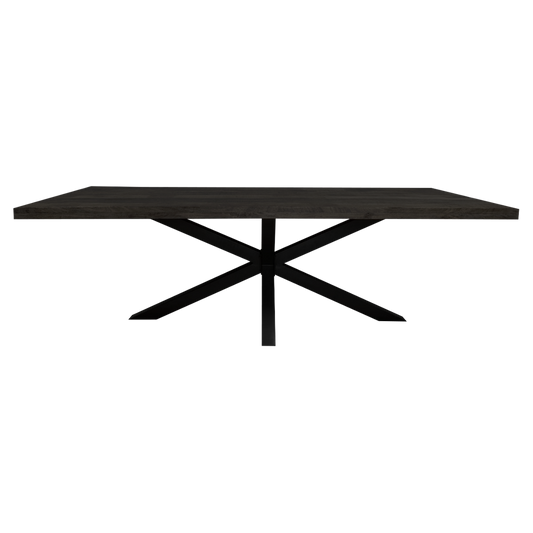 Dining table Denver Black | Rectangle | 160 cm