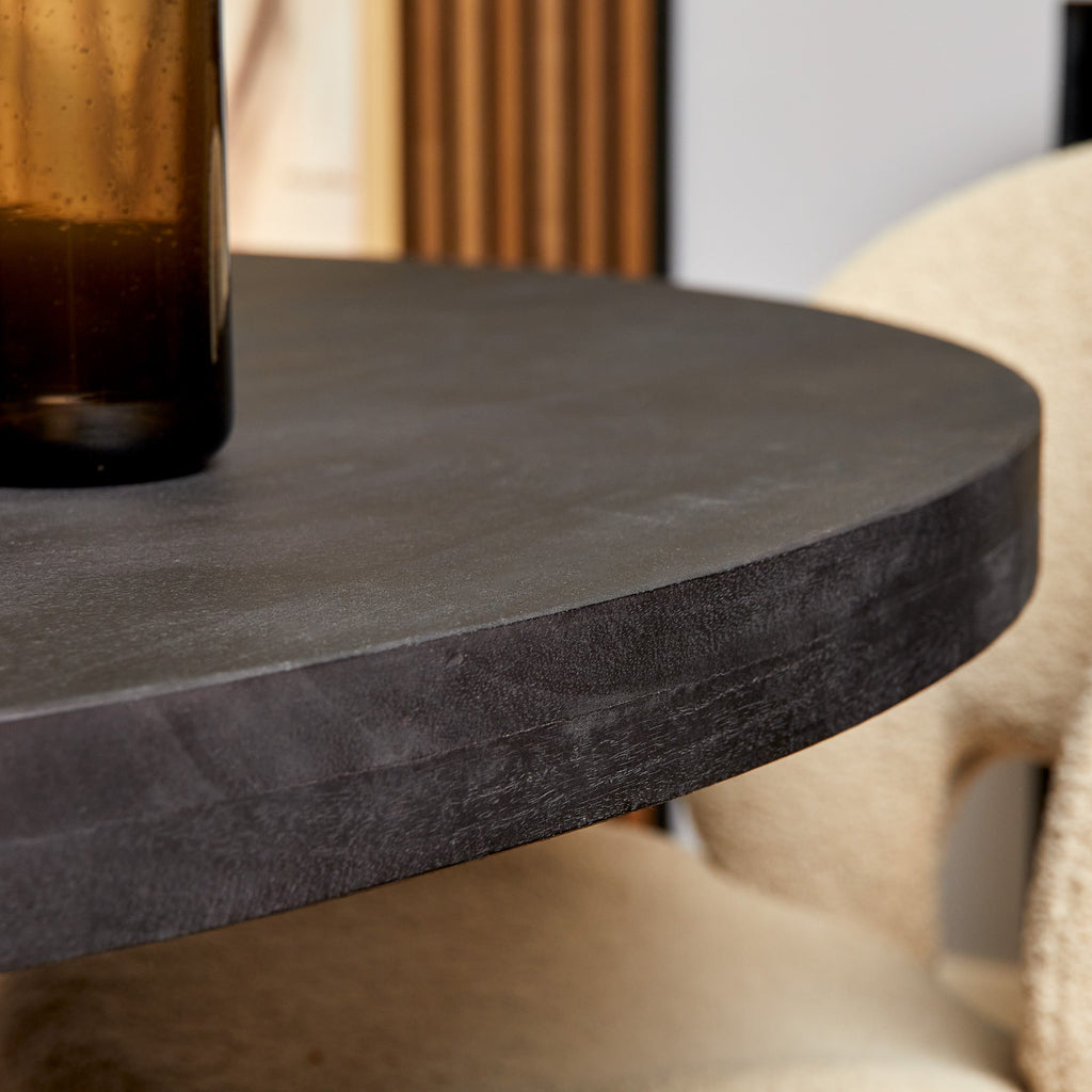 dining table denver black | round | 110 cm