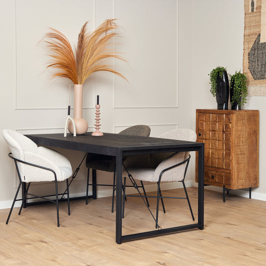 Dining table Boaz Black | 180 cm