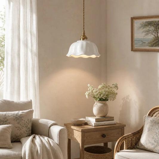 Keramische Hanglamp Modern Bloemdesign