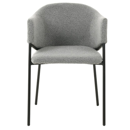 Elza dining room chair boucle gray